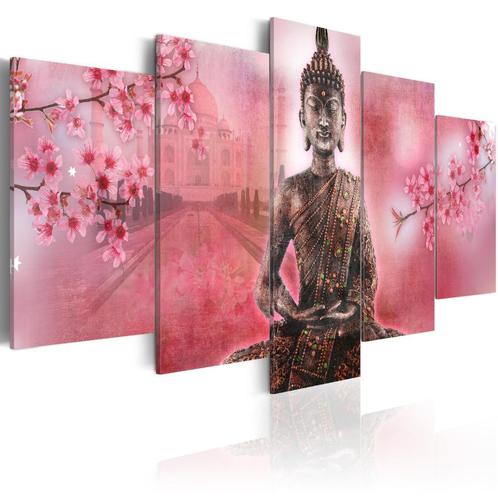 715 Buddha Boedha 5 Luik Canvas Schilderij 200x100cm Nieuw, Huis en Inrichting, Woonaccessoires | Schilderijen, Tekeningen en Foto's