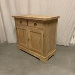 Dressoir - massief teakhout - 2 lades - 2 deuren - TTM Wonen, Huis en Inrichting, Kasten | Dressoirs, 100 tot 150 cm, Www.ttmwonen.nl