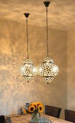 Set van 2 prachtige handlampen, Huis en Inrichting, Lampen | Hanglampen, Ophalen, Gebruikt, Metaal, 50 tot 75 cm