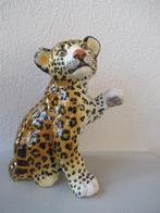 Vintage   groot keramiek beeld luipaard, Antiek en Kunst, Ophalen of Verzenden