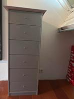 Zilverkleurig ladekastje 118 cm hoog, Ophalen, Zo goed als nieuw