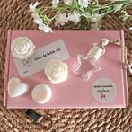 Home made Waxmelts en autoparfum cadeautje voor de Juf, Overige materialen, Wit, Nieuw, Ophalen of Verzenden