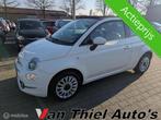 Fiat 500 C 1.2 Lounge model 2016, Auto's, 4 cilinders, Cabriolet, Wit, Bedrijf