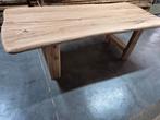 Eiken boomstamtafel eettafel tuintafel kloostertafel, Ophalen, 200 cm of meer, 50 tot 100 cm, Zo goed als nieuw