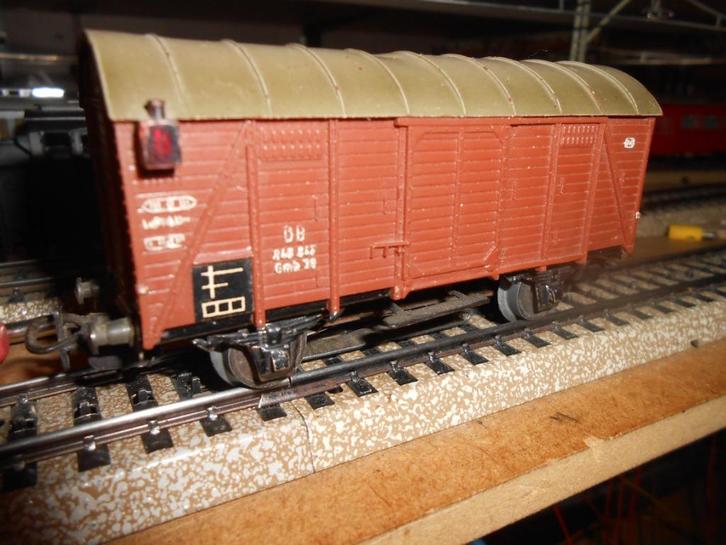 Märklin 306/1 S ( later 4506 ) goederenwagon met sluitlicht, Hobby en Vrije tijd, Modeltreinen | H0, Zo goed als nieuw, Wagon