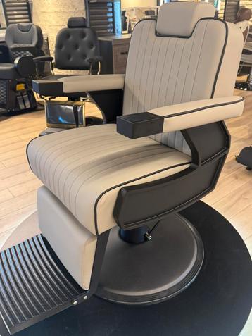 barber,barbershop,barbersalon,knipstoel,creme stoel,taupe beschikbaar voor biedingen