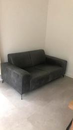 bank leer antraciet, Huis en Inrichting, Banken | Bankstellen, Ophalen, Minder dan 75 cm, 150 tot 200 cm, Leer