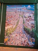 King Puzzel - La Rambla Barcelona - 1000 stukjes, Hobby en Vrije tijd, Denksport en Puzzels, Ophalen of Verzenden, 500 t/m 1500 stukjes