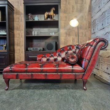 Chesterfield Daybed - Antiek Rood // NIEUW! beschikbaar voor biedingen