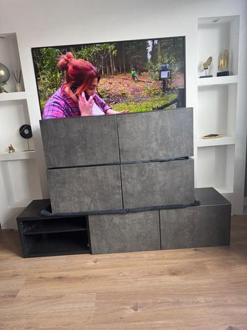 tv meubel/dressoir besta kallviken beton ikea