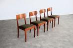 vintage eetkamerstoelen | stoelen | jaren 60 | Edsbyn, Hout, Gebruikt, Bruin, .