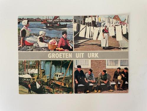 C495 Ansichtkaart Groeten uit Urk Flevoland, Verzamelen, Ansichtkaarten | Nederland, Gelopen, Flevoland, 1980 tot heden, Ophalen of Verzenden
