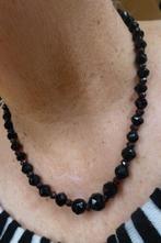 Antieke Gitten en Granaatjes-Collier / 48 cm, Sieraden, Tassen en Uiterlijk, Verzenden, Overige materialen, Ketting, Met edelsteen
