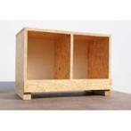 Kip legnest - Hout (OSB) dubbel, Dieren en Toebehoren, Ophalen, Zo goed als nieuw, Hout, Broedkooi of Kweekkooi