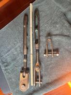 2x verchroomde bronzen want spanner (van 50 voeter), Ophalen of Verzenden, Gebruikt, Dekbeslag, Zeilboot