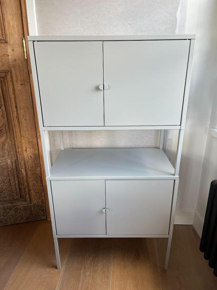 4 x Lixhult kastje IKEA grijs, Huis en Inrichting, Kasten | Lockerkasten, Gebruikt, Ophalen