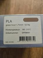 Pla groen hout 1.75mm 0.5kg, Ophalen of Verzenden, Nieuw
