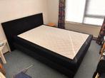 Boxspring - Logeerbed - Zo goed als nieuw!, Huis en Inrichting, Zwart, Met hoofd bord afmeting 1,60 breed en 0,95 hoog, Tweepersoons