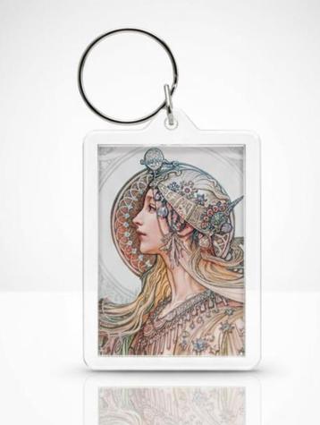 Alphonse Mucha Zodiac Sleutelhanger . beschikbaar voor biedingen