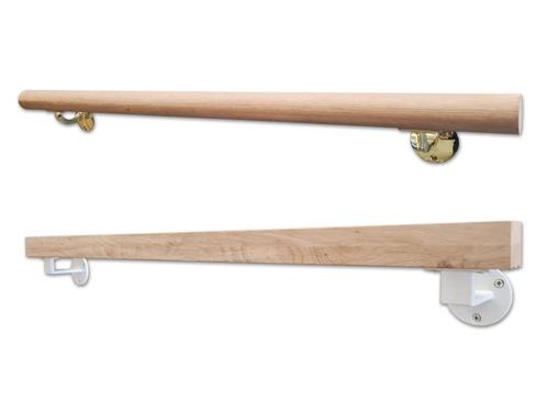 Trapleuning Eiken | Massief | Rond en Vierkant | Uniek in NL, Doe-het-zelf en Verbouw, Ladders en Trappen, Nieuw, Trap, 2 tot 4 meter