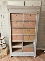 Antieke brocante kast notariskast vakkenkast, Antiek en Kunst, Antiek | Meubels | Kasten, Ophalen