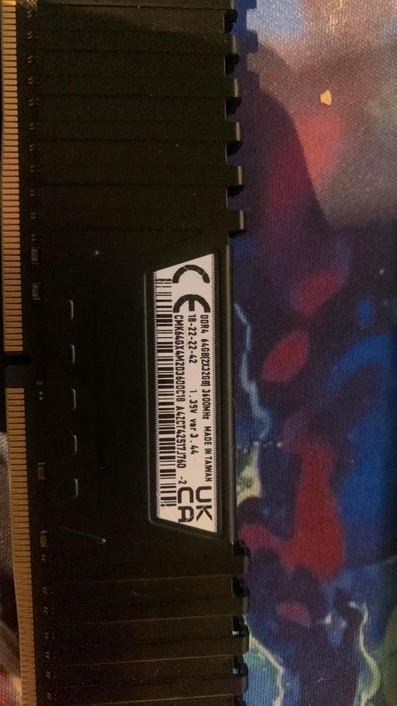 2x 32GB DDR4 3600MHz RAM Geheugen, Computers en Software, RAM geheugen, Gebruikt, Desktop, 32 GB, DDR4, Ophalen