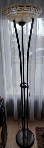 Staande lamp en een hanglamp., Ophalen, Gebruikt, Glas, 75 cm of meer