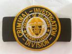 Patch van de Criminal Investigation  Pennsylvania, Verzenden, Landmacht, Amerika, Embleem of Badge