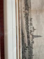 De stad Amersfoort van de Bergkant, Antiek en Kunst, Kunst | Etsen en Gravures, Ophalen
