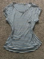 Gestreept T-shirt H&M Maat S, Blauw, Ophalen of Verzenden, Korte mouw, Maat 36 (S)