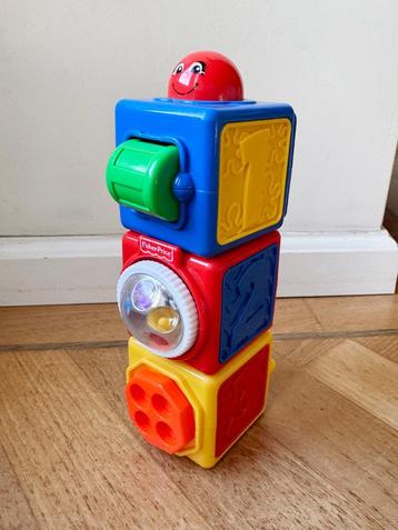 Stapeltoren Fisher Price vintage blokken baby blokjes beschikbaar voor biedingen