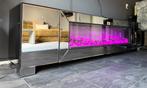 Eric Kuster stijl Sfeerhaard Dressoir spiegelglas, Huis en Inrichting, Gebruikt, Ophalen of Verzenden, Glas, Minder dan 100 cm