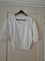 Wit truitje met pofmouwen van broderie. Maat xl van Cache Ca, Kleding | Dames, Tops, Wit, Maat 46/48 (XL) of groter, Ophalen of Verzenden
