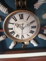 LEUKE MARITIEME KLOK DIORAMA SHOWCASE 27X27X4 CM MOOIE STAAT, Schaalmodel, Verzenden, Motorboot of Zeilboot, Zo goed als nieuw