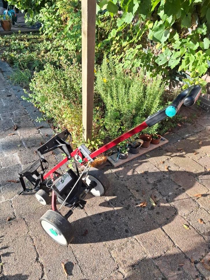 Hill Billy elektrische golftrolley, Sport en Fitness, Golf, Gebruikt, Golfkar, Overige merken, Ophalen