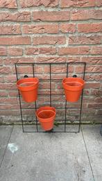 Plantenrekje en drie potten ELHO, Tuin en Terras, Bloembakken en Plantenbakken, Ophalen, Kunststof, Minder dan 30 cm, Minder dan 60 cm