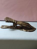Vintage messing papier geld clip brieven klem paperclip, Antiek en Kunst, Curiosa en Brocante, Ophalen of Verzenden