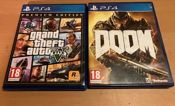 PS4 Games: GTA V & Doom beschikbaar voor biedingen