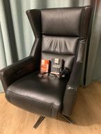 Luxe Gealux relaxfauteuil leer met 3 motoren + accu, Huis en Inrichting, Fauteuils, Ophalen, Minder dan 75 cm, Leer, Zo goed als nieuw