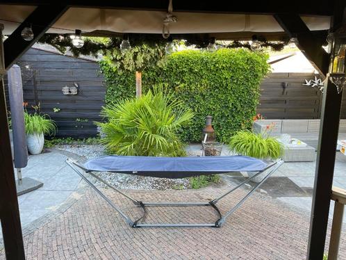 Hangmat travel 2 jaar oud, Tuin en Terras, Hangmatten, Zo goed als nieuw, Eenpersoons, Met standaard, Inklapbaar, Opvouwbaar, Binnen
