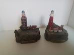 Miniatuur Vuurtorens Scheveningen en Westkapelle., Verzamelen, Ophalen of Verzenden, Gebruikt, Overige typen