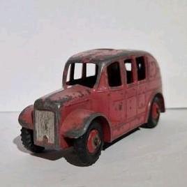 oude Dinky Toys 250 - brandweerauto - bespeeld, Hobby en Vrije tijd, Modelauto's | Overige schalen, Gebruikt, Bus of Vrachtwagen