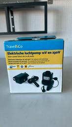 Travel&Co Elektrische Luchtpomp 12V/230V, Caravans en Kamperen, Ophalen of Verzenden, Nieuw