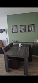 Eettafel met 4 stoelen, Huis en Inrichting, Complete eetkamers, Ophalen, Gebruikt