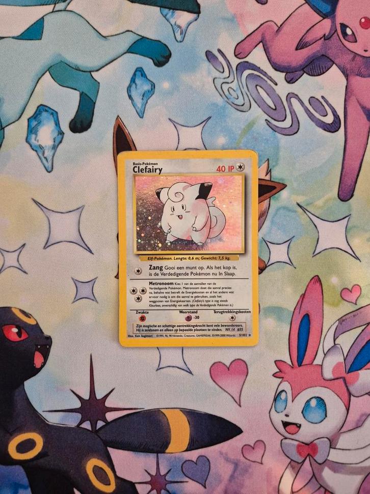 Pokémon Jungle Clefairy Foil - Nederlandstalig, Hobby en Vrije tijd, Verzamelkaartspellen | Pokémon, Gebruikt, Losse kaart, Foil