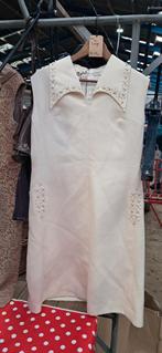 Vintage Rohs Köln Jurk - Maat M, Maat 38/40 (M), Rohs Köln, Beige, Ophalen of Verzenden