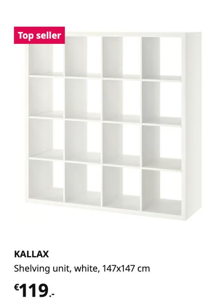 IKEA KALLAX 147x147cm + 4 LEKMAN storage boxes, Huis en Inrichting, Kasten | Stellingkasten, Gebruikt, Ophalen