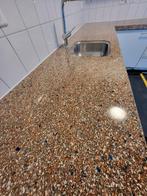Terrazzo & Betonnen aanrecht barbladen, toonbanken enz., Crème, 200 cm of meer, Nieuw, Ophalen of Verzenden
