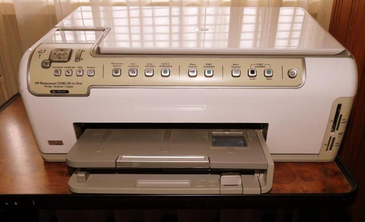 HP Photosmart PRINTER C5180 All-in-One, Computers en Software, Printers, Gebruikt, Fotoprinter, Inkjetprinter, Kleur printen, Kopieren