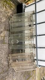 Glazen vlakke muldenpan, Doe-het-zelf en Verbouw, Dakpannen en Dakbedekking, Ophalen, Zo goed als nieuw, 15 m² of meer, Dakpannen